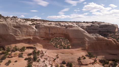 wilson arch geological rock formation in utah, usa