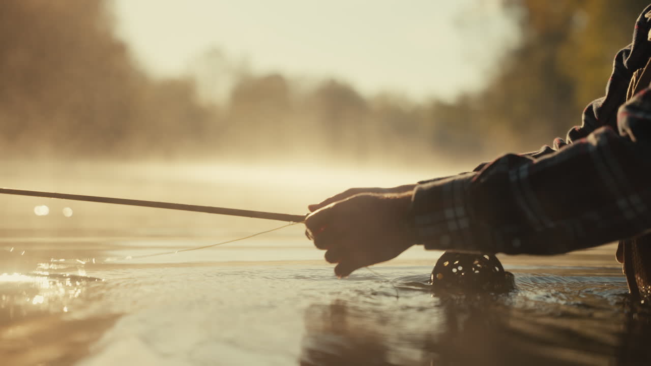 Fly Fishing in a Misty Morning