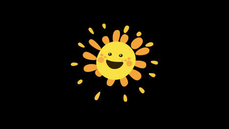 Schöne-Glückliche-Sonne-Emoji-Loop-Animation-Transparenter-Hintergrund-Mit-Einem-Alphakanal.