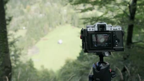 fujifilm camera taking photos of breathtaking views in the mountains