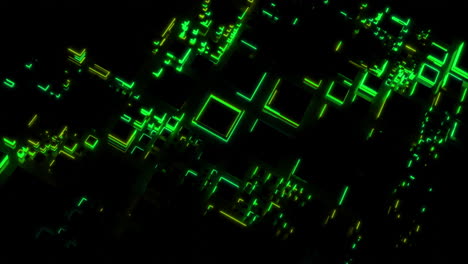 abstract neon geometric shapes