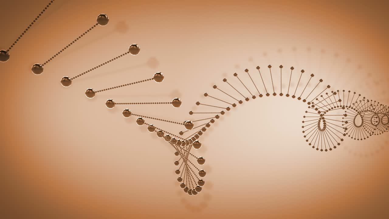 concepto médico abstracto. el fondo de las moléculas de adn en 4k