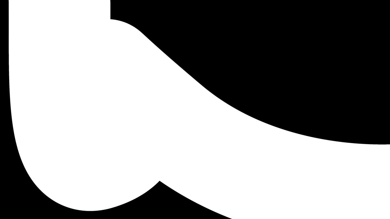 hermosos gradientes con tonos de rojo amarillo fluyen a lo largo de una línea o tubo elegantemente retorcido. hermoso fondo de diseño plano moderno, animación de bucle liso de gradiente líquido en 4k. luma mate como alfa