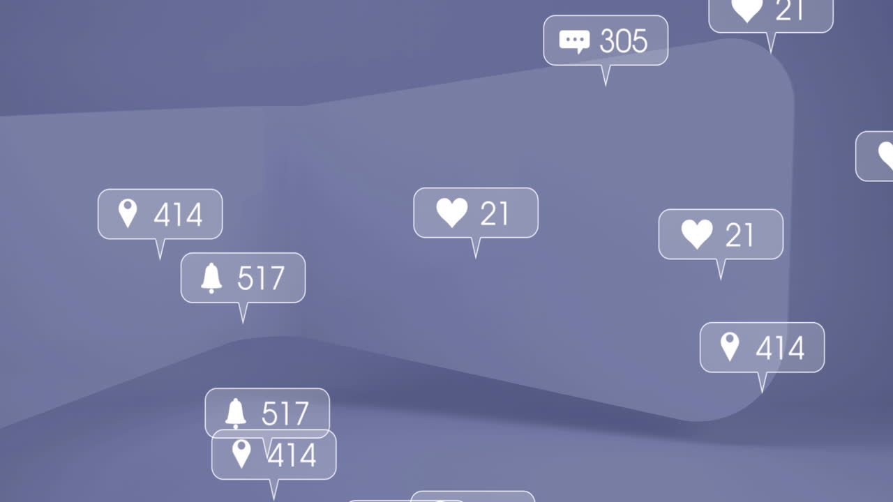 Animation of social media data processing over abstract pattern