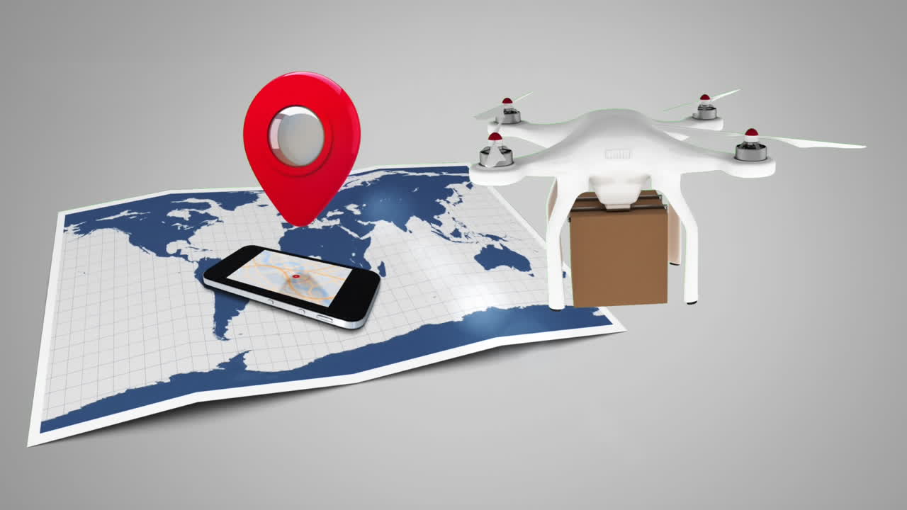 servicio de entrega por aviones no tripulados