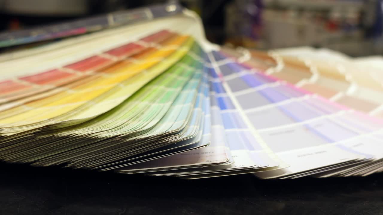 muestras de color para la pintura