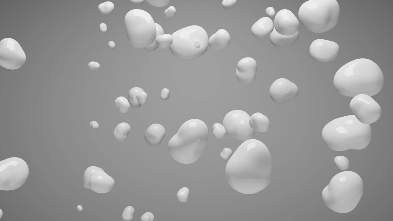 액체 유체 모양 추상 배경 애니메이션