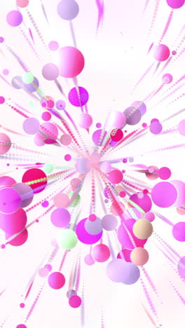 abstract pink and purple circles explosion