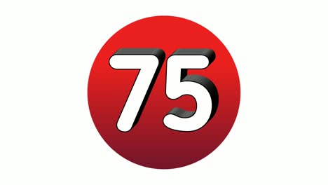 3D-Number-75-seventy-five-sign-symbol-animation-motion-graphics-icon-on-red-sphere-on-white-background,cartoon-video-number-for-video-elements