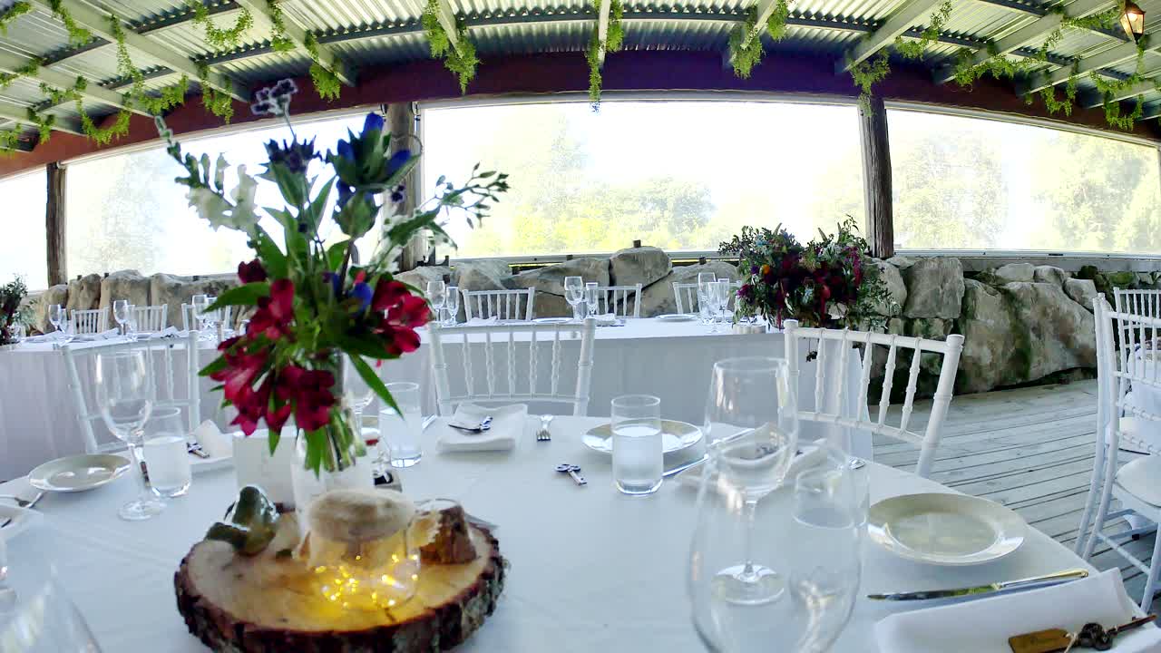 toma de un lugar de recepción de bodas