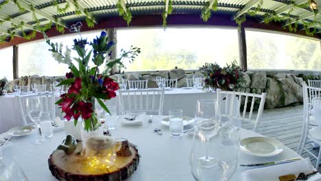 toma de un lugar de recepción de bodas