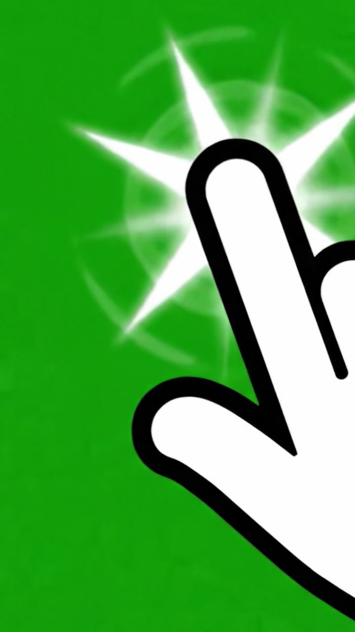 Un'interazione digitale coinvolgente che evidenzia un gesto della mano su uno sfondo verde vibrante, enfatizzando la connettività e l'interazione nella tecnologia moderna.