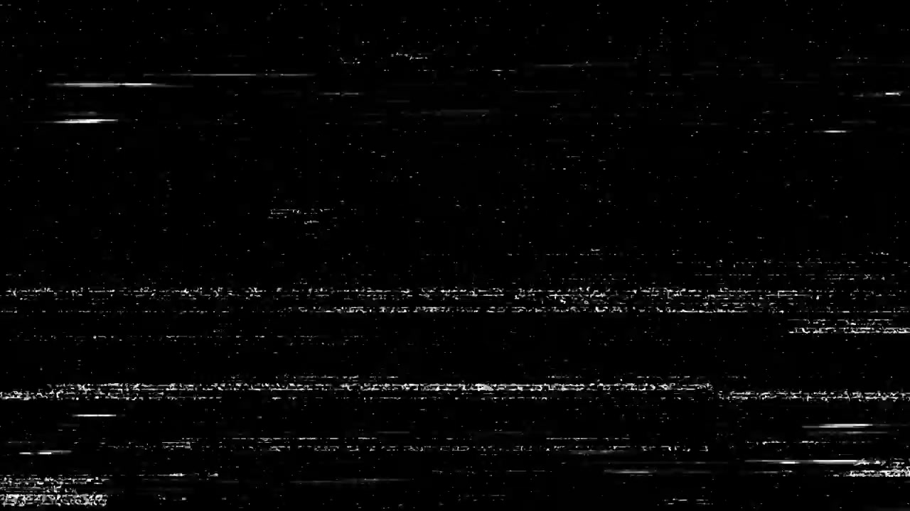 Analog Television Static and Glitch Noise Overlay