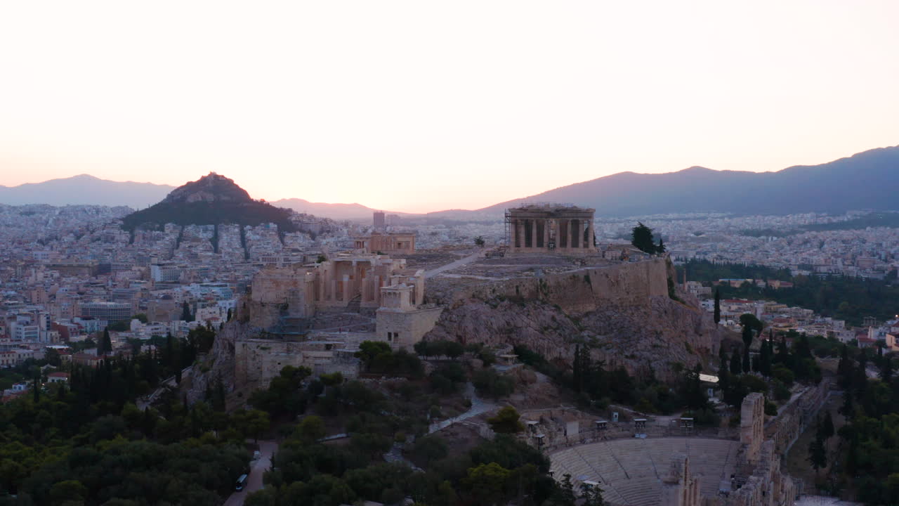 Acropolis in Athens at Sunrise/Sunset