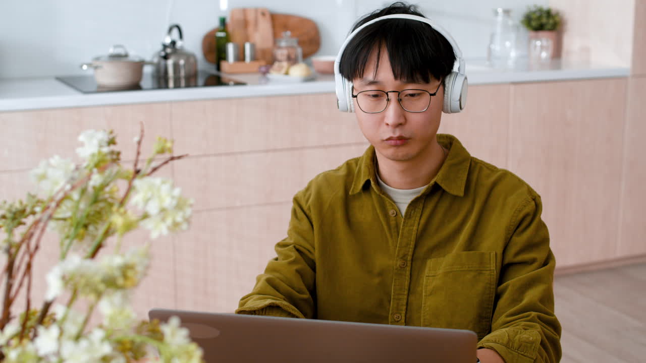 Person working from home on a laptop