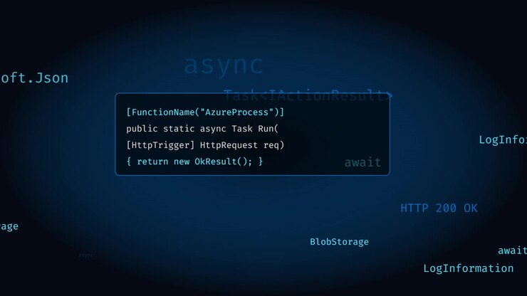 Schreiben von C#-Code für eine Azure-Funktion in einem Code-Editor