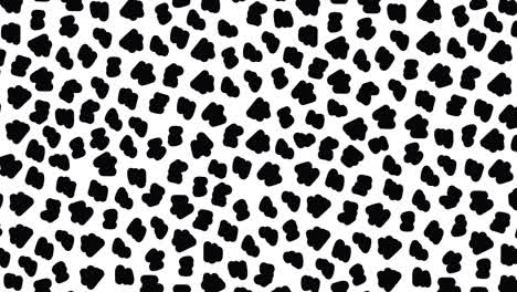 Animation-of-black-spots-on-white-backgroud