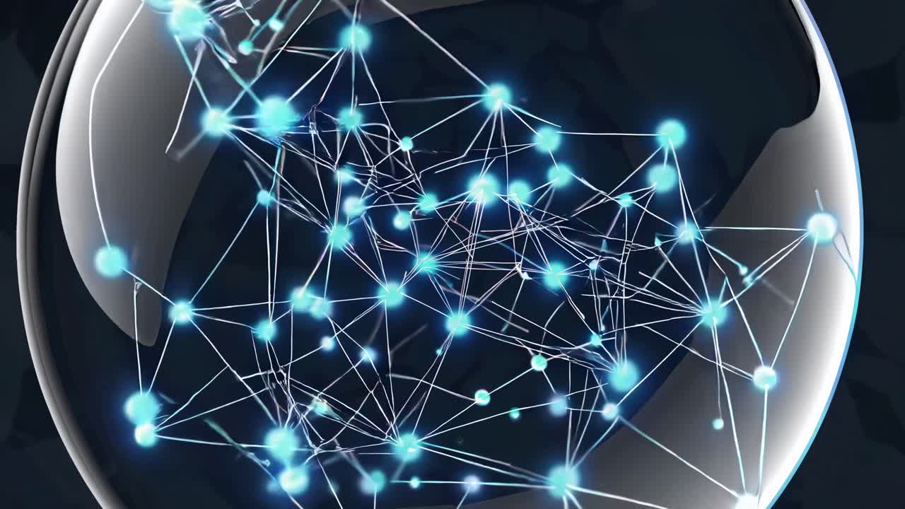 Abstract Network Visualization in Sphere