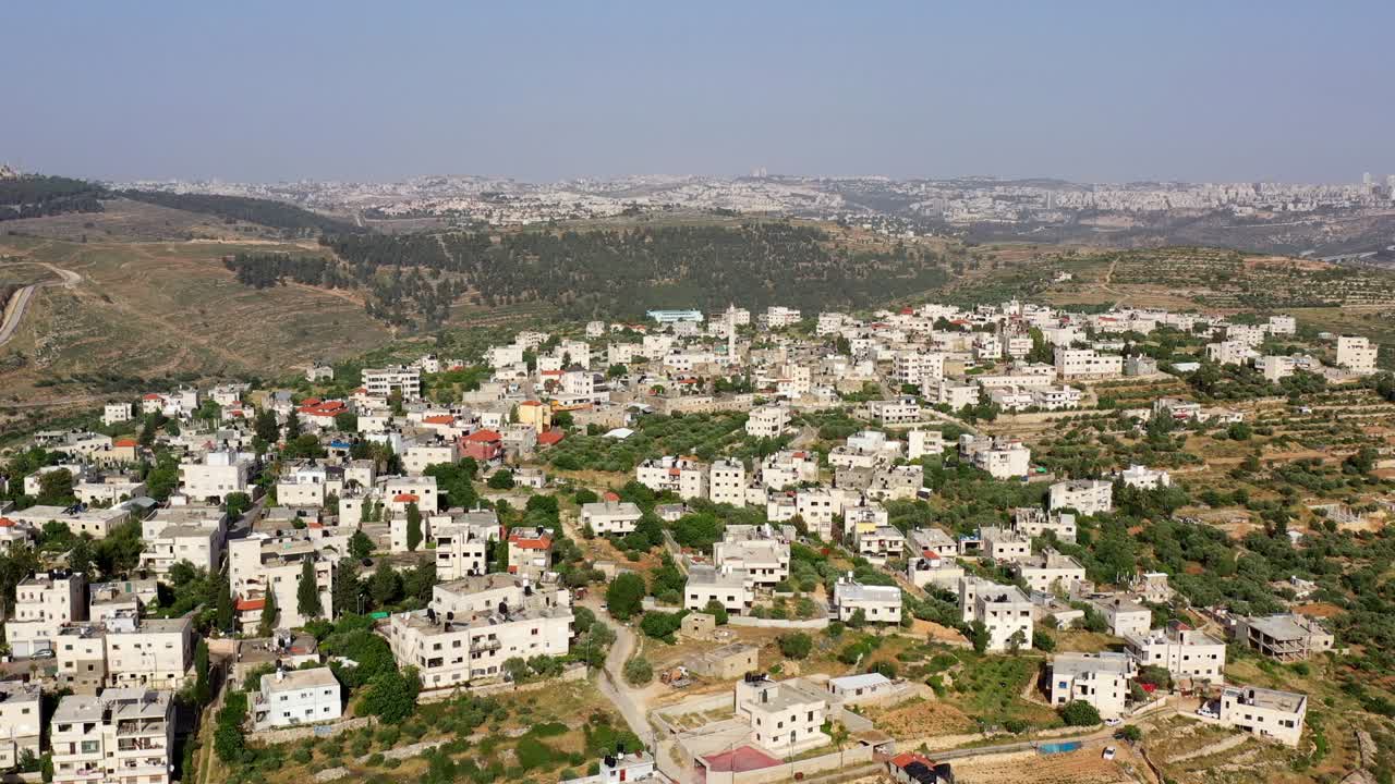 la aldea palestina de beit surik, vista desde el aire
