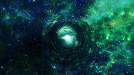 abstract grunge green blue  tunnel wormhole background. space travel through a worm hole time tunnel. 4k 3d seamless loop. infinite cyber technology vortex spiral flows vj loop animation.