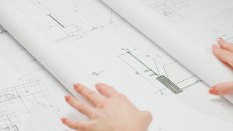 architectural blueprints and technical drawings