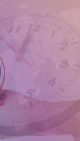 animación de un reloj sobre un reloj de mano