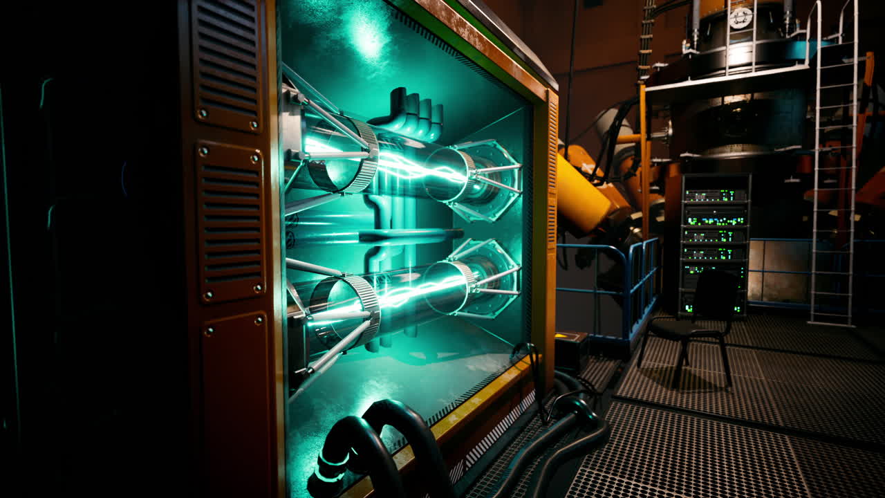 첨단 에너지 기술과 장비를 갖춘 미래의 실험실을 탐구합니다.