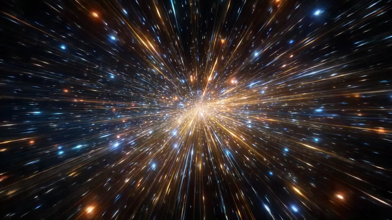 A Captivating Journey Through Space-Time: Exploring the Stunning Visuals of Stars and Cosmic Light in a Dazzling Display of Celestial Energy and Motion