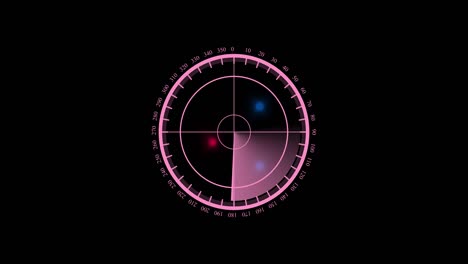 concepto de pantalla de radar. escáner de radar búsqueda de aviones y barcos enemigos. vista en 3d de escaneo de radar con resolución de 4k.