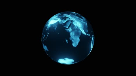 Rotating-Digital-Hologram-Of-Globe-Of-Earth-Planet