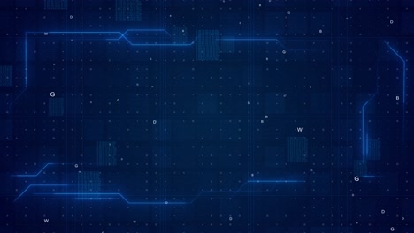 hightech technology circuit board background digital holograms ai chip electronics data tech