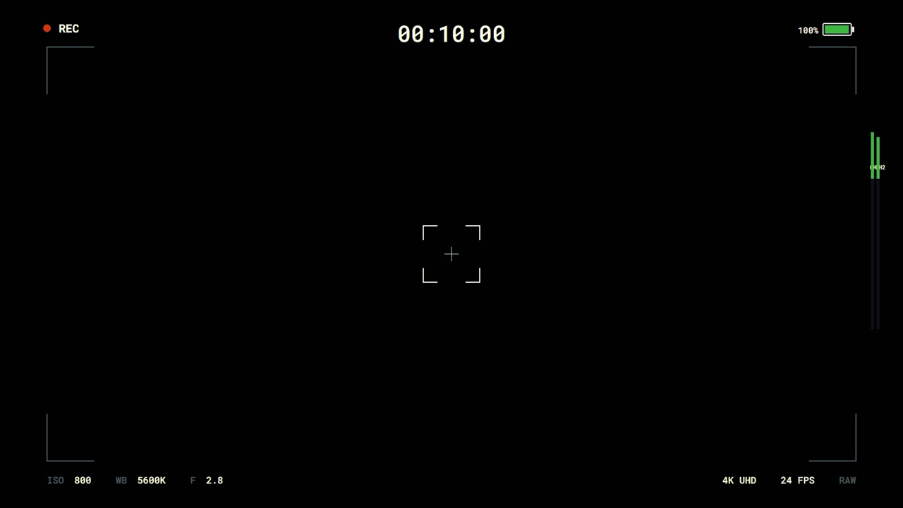 Digital Camera Viewfinder Interface Overlay