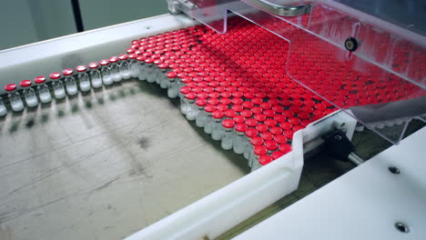 línea de producción de viales médicos. línea de fabricación farmacéutica