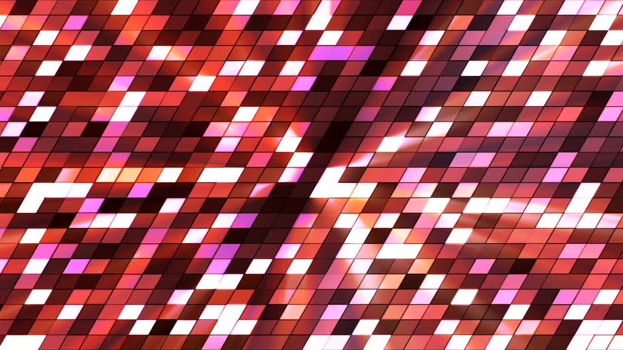 Broadcast Twinkling Slant Hi-Tech Squares, Multi Color, Abstract