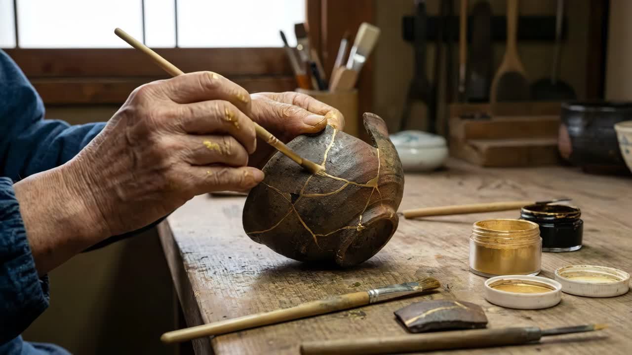 Arte Kintsugi: a arte japonesa de reparar cerâmica quebrada com ouro