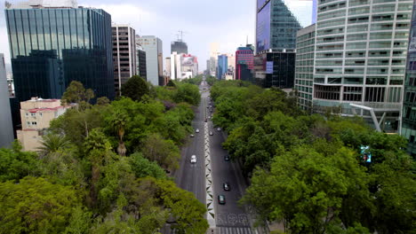 view of reforma avenue buildings at mexico city