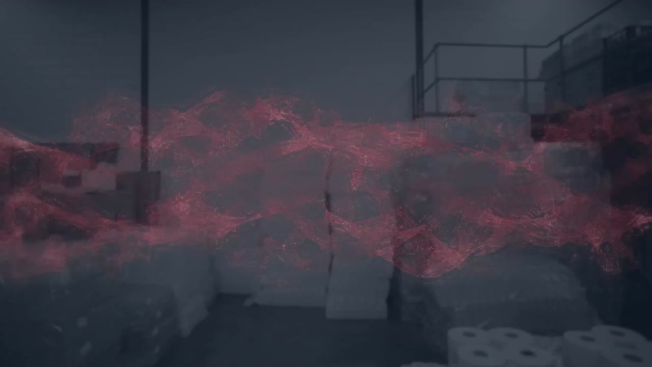 animación de la red de conexiones a través del almacén