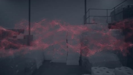 animación de la red de conexiones a través del almacén