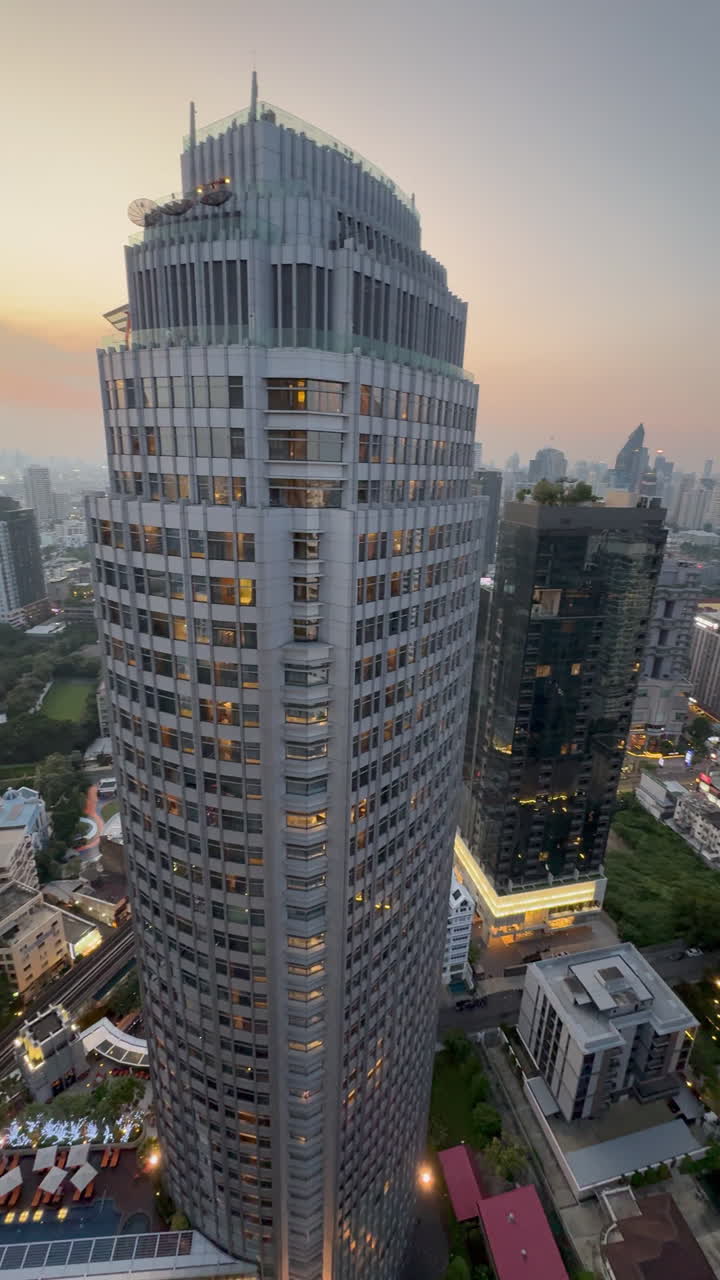 Bangkok City Skyline at Dusk