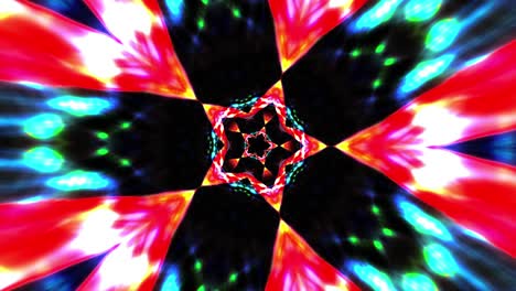 infinite mandala hypnotic neon lights seamless vj loop. 4k 3d  music video infinite loop patterns. abstract colorful neon modern graphic bright burst light creative motion for vj dj music stage.