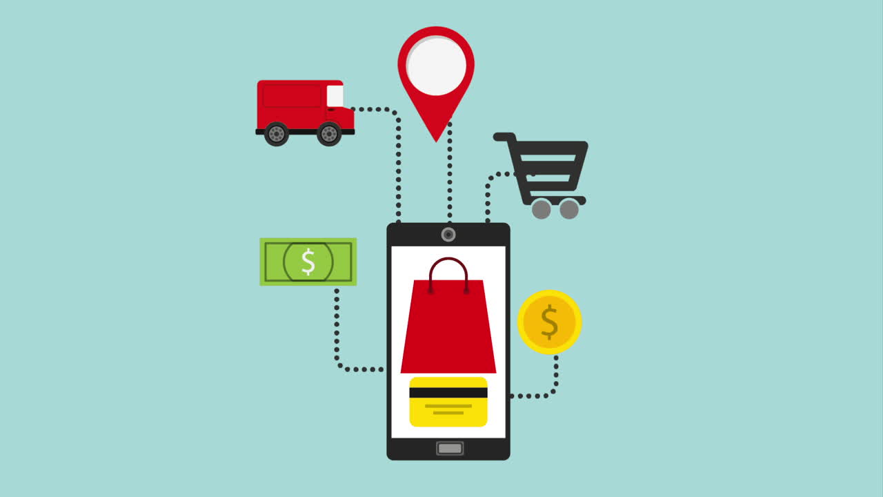 compras en línea en un dispositivo móvil