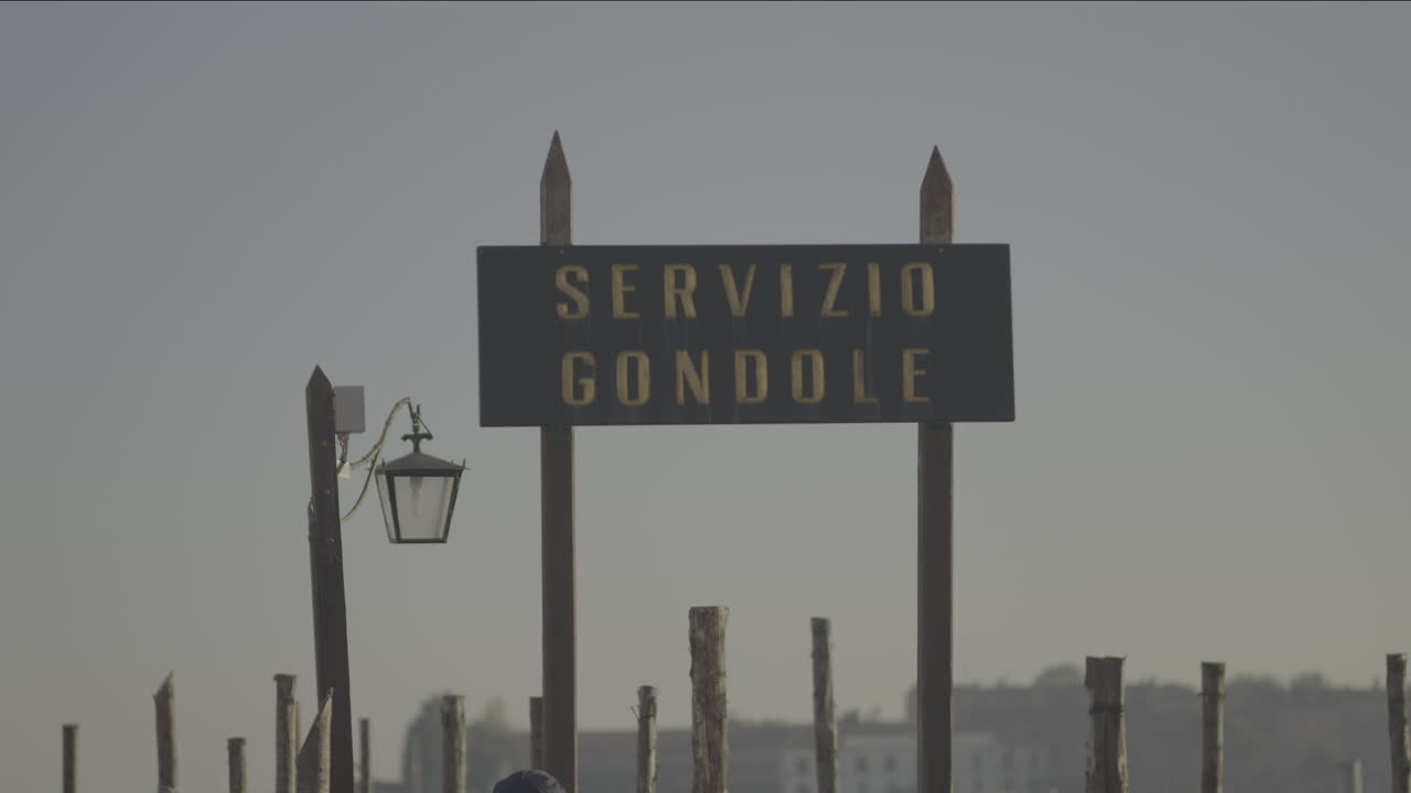 Gondola Service Sign in Venice