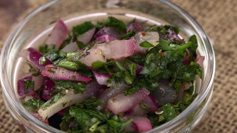porción de chimichurri (con un bucle sin costuras)