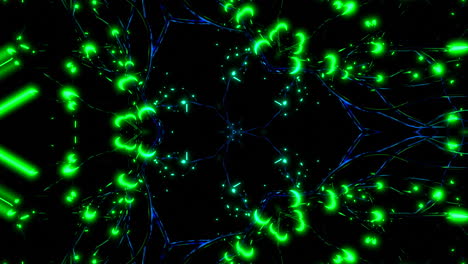 patrones de caleidoscopio brillantes abstractos