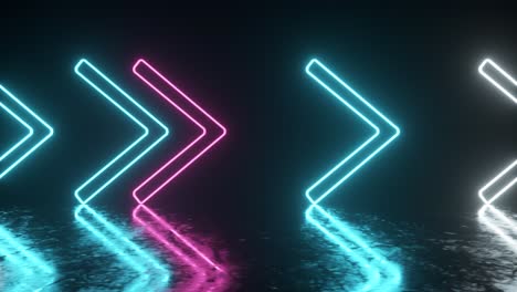 neon arrows background