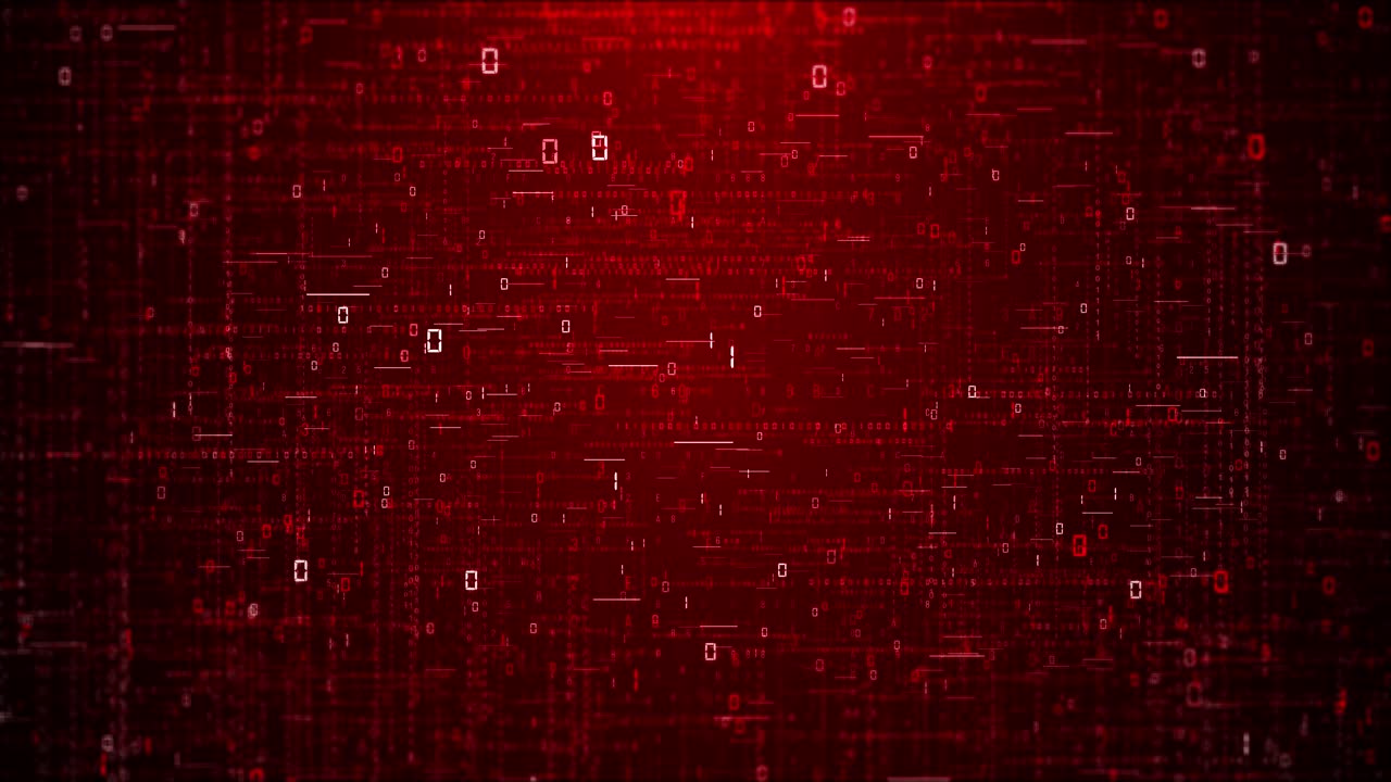 Red binary code computer binary matrix numbers computer binary code digital rain binary code matrix