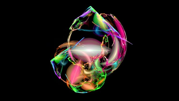 Colorful bright pattern abstract motion background