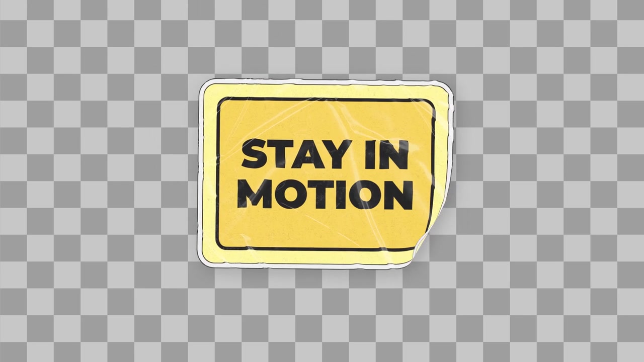 Stiker Tetap Bergerak