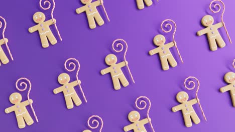 Gingerbread-Men-and-Candy-Canes-on-a-purple-background