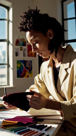 espacio de trabajo de diseño de moda